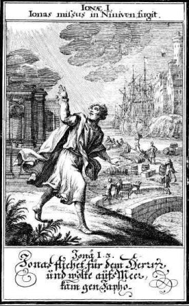 Jonah flees to Tarshish